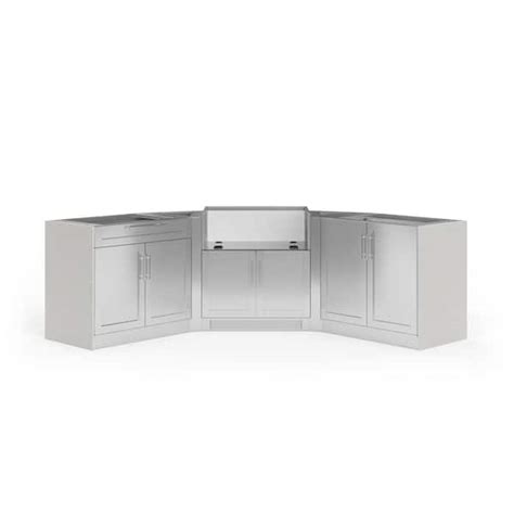 stainless steel ushape cabinets|U.